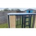 Freestanding Catio enclosure 6ft x 9ft x 6ft tall With Black 16g wire mesh & Tongue and groove boarded corners 